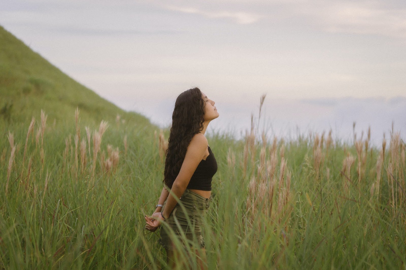 Woman standing in nature